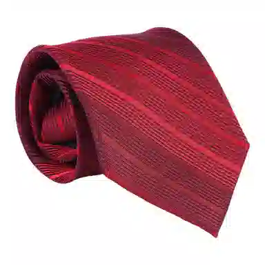 红豆 免打结拉链正装条纹 涤纶 易拉得领带 男款
