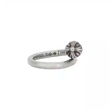 Chrome Hearts Cross Nail Ring Silver