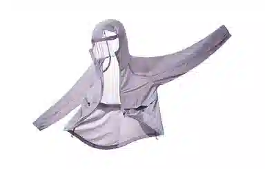木林森 透气面罩设计纯色简约反光夜视凉感防晒服 男女同款