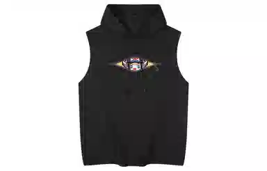 王者荣耀 美式简约趣味图案坎肩宽松舒适户外高街痞帅休闲百搭连帽无袖背心 男女同款