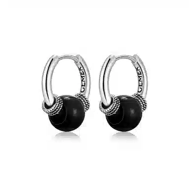 IDEAGEMER Simple Hoop Earrings 925 Silver