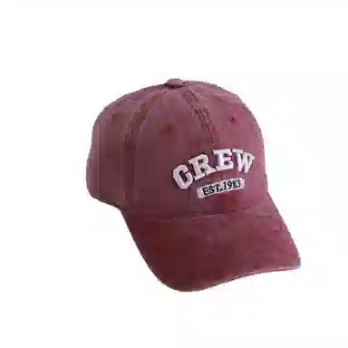 艾佳微 时尚大头围显白显脸小宽檐刺绣韩系简约百搭户外遮阳 棉 鸭舌帽 男女同款情侣款