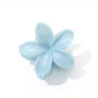 如花梦 薄荷鸡蛋花晕染高级感花朵鲨鱼甜美后脑勺 亚克力 发夹 女款