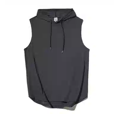 乱步 健身坎肩无袖锻炼篮球连帽外穿嘻哈街头宽松潮牌个性潮流背心 男女同款