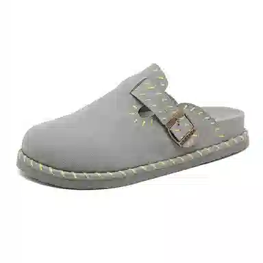 年走索 经典高级感潮流 橡胶底 防滑包头拖鞋 男女同款