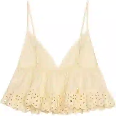 ZARA V-Neck Embroidered Camisole