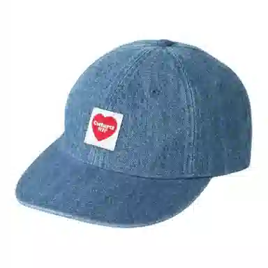 Carhartt WIP Heart Patch Leather Cap Blue
