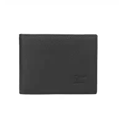 SEPTWOLVES Simple Leather Card Holder Black