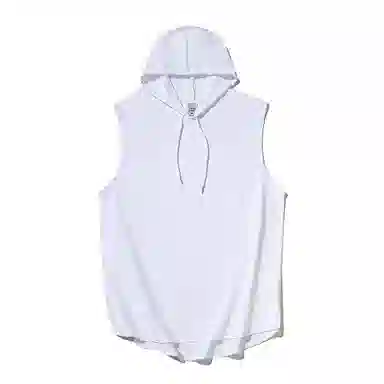 乱步 健身坎肩无袖锻炼篮球连帽外穿嘻哈街头宽松潮牌个性潮流背心 男女同款