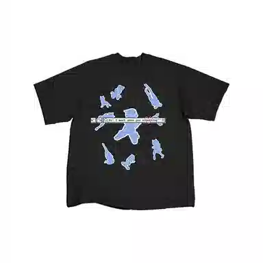 WANNA LAB 25SS Silhouette Slogan Tee