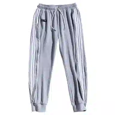 乱步 潮流条纹简约大气运动风长裤舒适耐穿日常休闲裤 男女同款