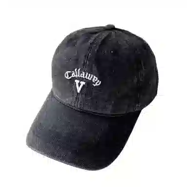 艾佳微 韩版复古美式做旧刺绣时尚百搭潮流大头围显脸小显白 棉 鸭舌帽 男女同款情侣款