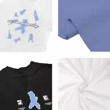 WANNA LAB 25SS Silhouette Slogan Tee