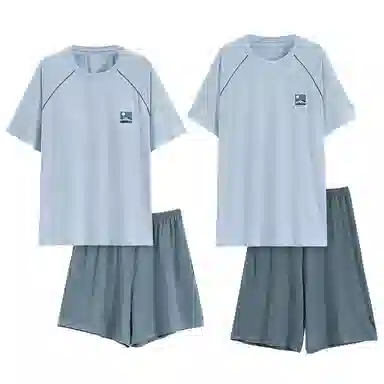 好福份 夏季情侣时尚柔软家居服睡衣套装 男女同款