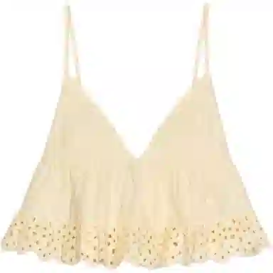 ZARA V-Neck Embroidered Camisole