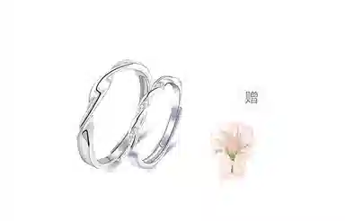 【限量赠贺卡】 牧言 共度爱河 冷淡风气质简约小众设计高级感 光面立体交织缠绕素圈对戒可调节指环 合金 戒指 男女同款情侣款