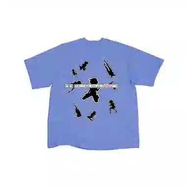 WANNA LAB 25SS Silhouette Slogan Tee