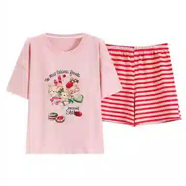 好福份 时尚简约透气家居服睡衣套装 女款