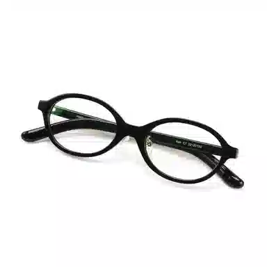 【可配度数】 青雉作 法式浪漫大脸独立鼻托书呆子眼镜复古文艺猫眼近视镜框粗框塌鼻梁 意大利板材 椭圆形 光学镜架 女款 深玳瑁色 黑色