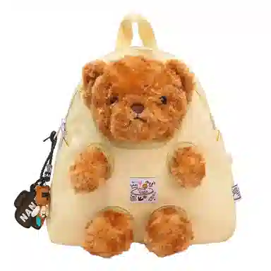 草丛喵喵喵 可爱小熊高颜值百搭时尚 尼龙 双肩包 女款 多色