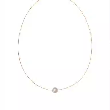 安道子 小众高级感锁骨链串珠颈链饰品 淡水珍珠 项链 女款