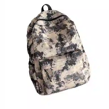 泰格奴 小清新休闲高颜值韩版背包初中生高中生大学生上课百搭书包 尼龙 双肩包 常规 男女同款情侣款 粉红色/卡其色/紫色/绿色/黑色