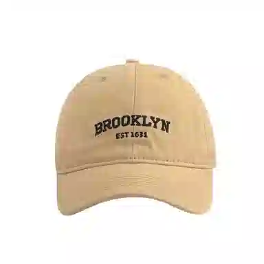 艾佳微 日系英文字母复古软顶加深显脸小显白户外遮阳 棉 鸭舌帽 男女同款情侣款