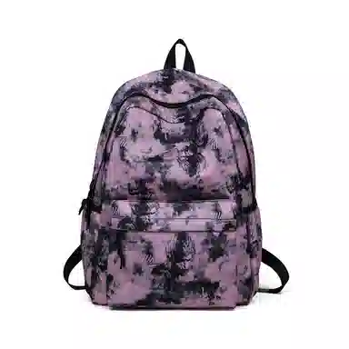 泰格奴 小清新休闲高颜值韩版背包初中生高中生大学生上课百搭书包 尼龙 双肩包 常规 男女同款情侣款 粉红色/卡其色/紫色/绿色/黑色