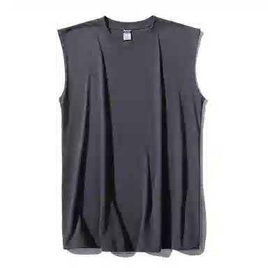 乱步 潮流简约运动无袖透气坎肩外穿夏季内搭上衣打底衫青少年学生背心 男女同款