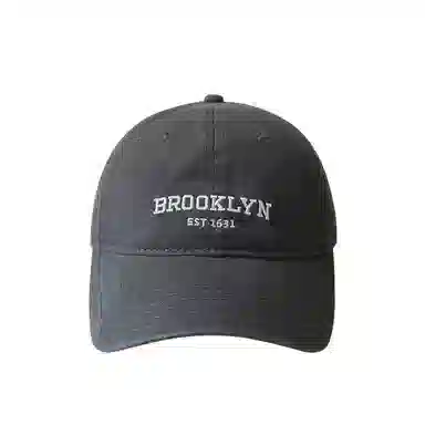 艾佳微 日系英文字母复古软顶加深显脸小显白户外遮阳 棉 鸭舌帽 男女同款情侣款