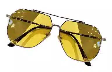 优幽兰 时尚潮流帅气双梁设计感大框显脸小百搭高级感小众开车防紫外线 合金 飞行员式 太阳眼镜 男女同款情侣款