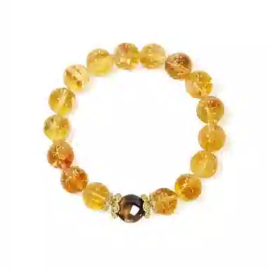 亨万福 财源滚滚事业运爆棚把把赢好运来新中式国潮吸金天然 黄水晶 手串 女款