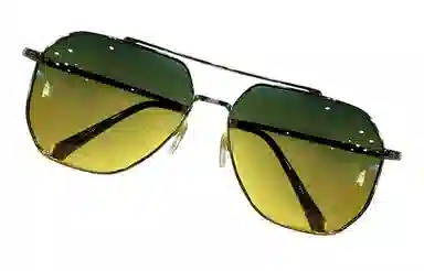 优幽兰 时尚潮流帅气双梁设计感大框显脸小百搭高级感小众开车防紫外线 合金 飞行员式 太阳眼镜 男女同款情侣款