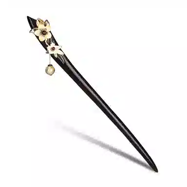 【以东方木韵礼献臻情】 凤凰涅磐 新中式檀木簪子 流苏桃花发钗 配汉服旗袍发饰 小众高级感手工雕刻原创设计#好运 黑檀 发簪 女款