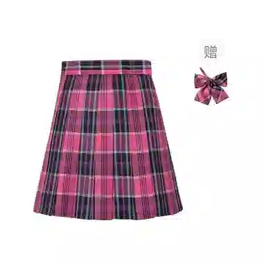 柏黛妃 优雅清新温柔格子休闲短裙 女款