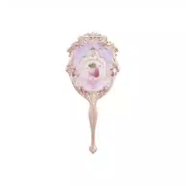 花知晓 草莓洛可可系列 限定色茶薄荷手拿镜 化妆工具 携带方便