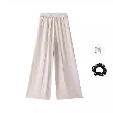 雾闪闪 纯色高腰百搭休闲裤 女款