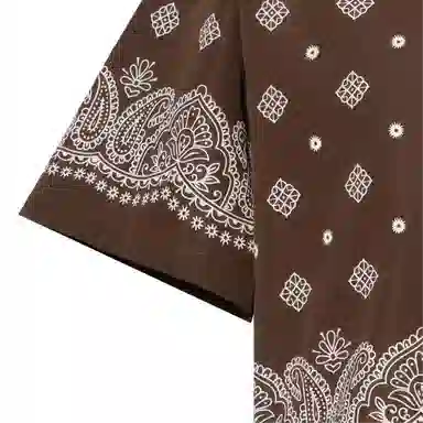 Miu Miu SS25 Printed Shirt Brown