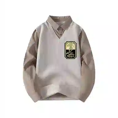 BABUGGE High Neck Zip Cardigan Grey