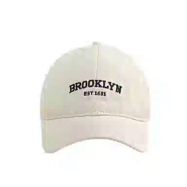 艾佳微 日系英文字母复古软顶加深显脸小显白户外遮阳 棉 鸭舌帽 男女同款情侣款