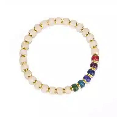 钰澜文玩 「金盾·六甲护界」六甲阳神-手工镶嵌佛珠手把件 菩提根 手串 男女同款情侣款