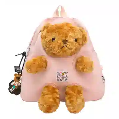 草丛喵喵喵 可爱小熊高颜值百搭时尚 尼龙 双肩包 女款 多色