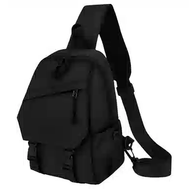 泰克森 时尚潮流百搭高级纯色 尼龙 胸包 常规 男女同款情侣款 多色