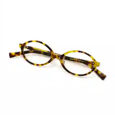 【可配度数】 青雉作 袖珍小脸版书高知风书卷气小框文艺范高度近视镜框 塌鼻梁带可调鼻托 意大利板材 椭圆形 光学镜架 女款