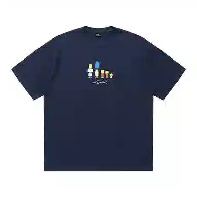 The Simpsons Cartoon Letter Print T-Shirt