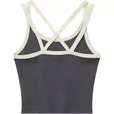 轻迎 复古刺绣交叉美背吊带 女款