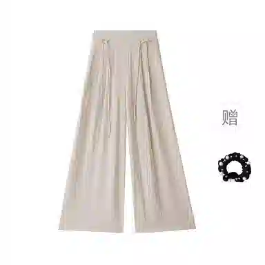 雾闪闪 纯色高腰百搭休闲裤 女款