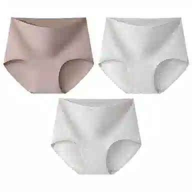 二三二三 纯色简约抑菌弹力三角防夹臀设计高腰加宽柔软亲肤内裤无痕高级舒适百搭时尚潮流日常通勤短裤 女款