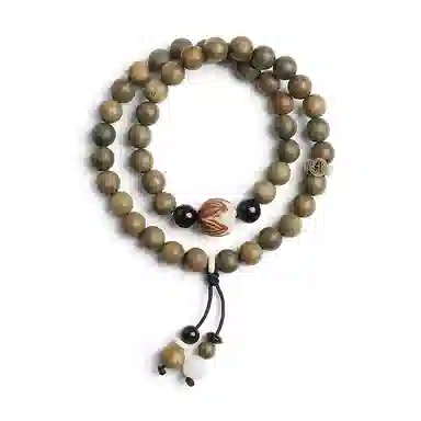 木盛缘 【福运招财  生肖守护】高油密老料八大守护神佛珠文玩 绿檀 手串 男女同款情侣款