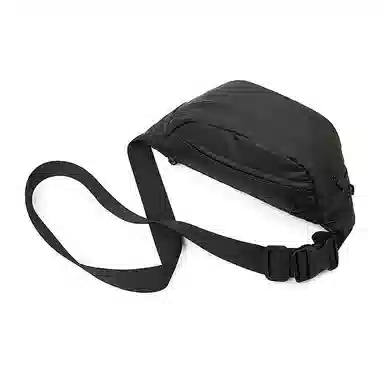 老人头 潮酷休闲百搭简约轻便出行 合成革 腰包 常规 男款 黑色